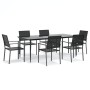 7-piece garden dining set synthetic rattan and steel by vidaXL, Garden sets - Ref: Foro24-3187015, Price: 422,60 €, Discount: %