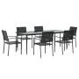 7-piece garden dining set synthetic rattan and steel by vidaXL, Garden sets - Ref: Foro24-3187015, Price: 422,60 €, Discount: %