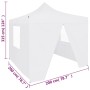 Carpa plegable profesional con 4 paredes acero blanco 2x2 m de vidaXL, Carpas y cenadores - Ref: Foro24-48888, Precio: 144,90...