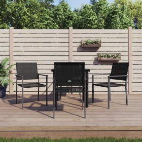 5-teiliges Garten-Essset aus synthetischem Rattan und Stahl von vidaXL, Gartensets - Ref: Foro24-3187020, Preis: 216,99 €, Ra...