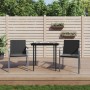 3-teilige Garten-Essgruppe mit Kissen aus synthetischem Rattan und Stahl von vidaXL, Gartensets - Ref: Foro24-3186939, Preis:...