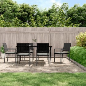 7-piece garden dining set with synthetic rattan and steel cushions by vidaXL, Garden sets - Ref: Foro24-3187010, Price: 375,9...