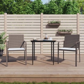 3-piece garden dining set with synthetic rattan and steel cushions by vidaXL, Garden sets - Ref: Foro24-3186937, Price: 183,5...