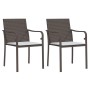 3-piece garden dining set with synthetic rattan and steel cushions by vidaXL, Garden sets - Ref: Foro24-3186937, Price: 183,5...