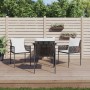 5-teiliges Garten-Essset mit Kissen aus synthetischem Rattan und Stahl von vidaXL, Gartensets - Ref: Foro24-3187050, Preis: 3...