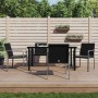 5-teiliges Garten-Essset mit Kissen aus synthetischem Rattan und Stahl von vidaXL, Gartensets - Ref: Foro24-3186959, Preis: 3...