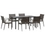 7-piece garden dining set with synthetic rattan and steel cushions by vidaXL, Garden sets - Ref: Foro24-3186994, Price: 560,0...