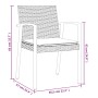 Garden dining set, 3 pieces, with synthetic rattan and steel cushions. by vidaXL, Garden sets - Ref: Foro24-3186969, Price: 2...