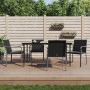 5-teiliges Garten-Essset mit Kissen aus synthetischem Rattan und Stahl von vidaXL, Gartensets - Ref: Foro24-3186947, Preis: 3...