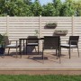 5-teiliges Garten-Essset mit Kissen aus synthetischem Rattan und Stahl von vidaXL, Gartensets - Ref: Foro24-3186977, Preis: 4...