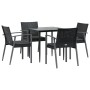 5-piece garden dining set with synthetic rattan and steel cushions by vidaXL, Garden sets - Ref: Foro24-3186972, Price: 382,9...