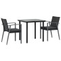 Garden dining set, 3 pieces, with synthetic rattan and steel cushions. by vidaXL, Garden sets - Ref: Foro24-3186987, Price: 2...