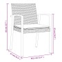 Garden dining set, 3 pieces, with synthetic rattan and steel cushions. by vidaXL, Garden sets - Ref: Foro24-3186987, Price: 2...