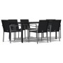 7-piece garden dining set with synthetic rattan and steel cushions by vidaXL, Garden sets - Ref: Foro24-3186967, Price: 517,8...