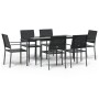 7-piece garden dining set synthetic rattan and steel by vidaXL, Garden sets - Ref: Foro24-3187008, Price: 343,99 €, Discount: %