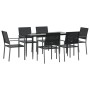 7-piece garden dining set synthetic rattan and steel by vidaXL, Garden sets - Ref: Foro24-3187008, Price: 343,99 €, Discount: %