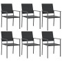 7-piece garden dining set synthetic rattan and steel by vidaXL, Garden sets - Ref: Foro24-3187008, Price: 343,99 €, Discount: %