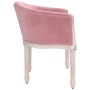 Silla de comedor terciopelo rosa de vidaXL, Sillas de comedor - Ref: Foro24-344506, Precio: 143,99 €, Descuento: %