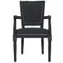 Black velvet dining chair by vidaXL, dining chairs - Ref: Foro24-344500, Price: 128,99 €, Discount: %