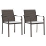 3-piece garden dining set with synthetic rattan and steel cushions by vidaXL, Garden sets - Ref: Foro24-3186953, Price: 166,9...