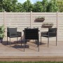 5-teiliges Garten-Essset mit Kissen aus synthetischem Rattan und Stahl von vidaXL, Gartensets - Ref: Foro24-3187052, Preis: 3...