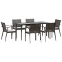 7-piece garden dining set with synthetic rattan and steel cushions by vidaXL, Garden sets - Ref: Foro24-3186978, Price: 519,5...