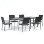 7-piece garden dining set with synthetic rattan and steel cushions by vidaXL, Garden sets - Ref: Foro24-3187013, Price: 459,8...