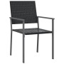 Garden chairs 4 pcs black synthetic rattan 54x62.5x89 cm by vidaXL, Garden chairs - Ref: Foro24-3187083, Price: 145,97 €, Dis...