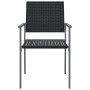 Garden chairs 4 pcs black synthetic rattan 54x62.5x89 cm by vidaXL, Garden chairs - Ref: Foro24-3187083, Price: 145,97 €, Dis...