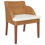 Dining chairs with cushions 2 pcs light brown natural rattan by vidaXL, dining chairs - Ref: Foro24-325489, Price: 232,95 €, ...