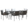 7-piece garden dining set with synthetic rattan and steel cushions by vidaXL, Garden sets - Ref: Foro24-3187058, Price: 552,2...