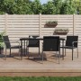 Gartenstühle und -kissen 4 Stück synthetisches Rattan schwarz 56x59x84 cm von vidaXL, Gartenstühle - Ref: Foro24-3187075, Pre...