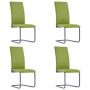 Cantilever dining chairs 4 units green synthetic leather by vidaXL, dining chairs - Ref: Foro24-281694, Price: 239,99 €, Disc...