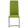 Cantilever dining chairs 4 units green synthetic leather by vidaXL, dining chairs - Ref: Foro24-281694, Price: 239,99 €, Disc...