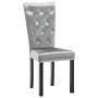 Dining chairs 4 units silver velvet by vidaXL, dining chairs - Ref: Foro24-246489, Price: 315,79 €, Discount: %