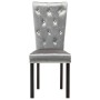 Dining chairs 4 units silver velvet by vidaXL, dining chairs - Ref: Foro24-246489, Price: 315,79 €, Discount: %