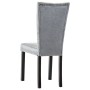 Dining chairs 4 units silver velvet by vidaXL, dining chairs - Ref: Foro24-246489, Price: 315,79 €, Discount: %