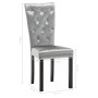 Dining chairs 4 units silver velvet by vidaXL, dining chairs - Ref: Foro24-246489, Price: 315,79 €, Discount: %