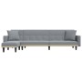 L-förmiges Schlafsofa aus hellgrauem Stoff, 275 x 140 x 70 cm von vidaXL, Sofas - Ref: Foro24-3157232, Preis: 387,19 €, Rabat...