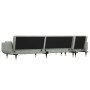 L-förmiges Schlafsofa aus hellgrauem Samt, 275 x 140 x 70 cm von vidaXL, Sofas - Ref: Foro24-3157206, Preis: 422,99 €, Rabatt: %