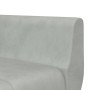 L-förmiges Schlafsofa aus hellgrauem Samt, 275 x 140 x 70 cm von vidaXL, Sofas - Ref: Foro24-3157206, Preis: 422,99 €, Rabatt: %