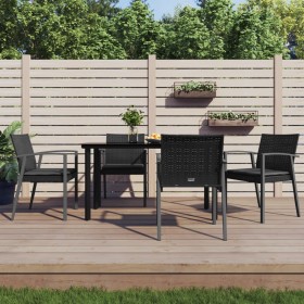 5-piece garden dining set with synthetic rattan and steel cushions by vidaXL, Garden sets - Ref: Foro24-3186991, Price: 402,9...