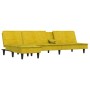 L-shaped yellow velvet sofa bed 255x140x70 cm by vidaXL, Sofas - Ref: Foro24-3157264, Price: 372,99 €, Discount: %