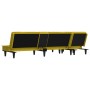 L-shaped yellow velvet sofa bed 255x140x70 cm by vidaXL, Sofas - Ref: Foro24-3157264, Price: 372,99 €, Discount: %