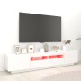 Mueble para TV con luces LED blanco 200x35x40 cm de vidaXL, Muebles TV - Ref: Foro24-3081906, Precio: 127,62 €, Descuento: %