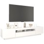 Mueble para TV con luces LED blanco 200x35x40 cm de vidaXL, Muebles TV - Ref: Foro24-3081906, Precio: 127,62 €, Descuento: %