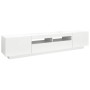 TV cabinet with white LED lights 200x35x40 cm by vidaXL, TV Furniture - Ref: Foro24-3081906, Price: 127,62 €, Discount: %