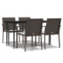 5-piece garden dining set with synthetic rattan and steel cushions by vidaXL, Garden sets - Ref: Foro24-3186945, Price: 313,9...