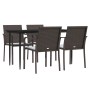 5-piece garden dining set with synthetic rattan and steel cushions by vidaXL, Garden sets - Ref: Foro24-3186945, Price: 313,9...