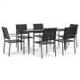 7-piece garden dining set synthetic rattan and steel by vidaXL, Garden sets - Ref: Foro24-3187012, Price: 347,55 €, Discount: %